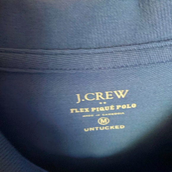 J Crew Polo size medium in blue (cerulean blue). - Picture 2 of 3